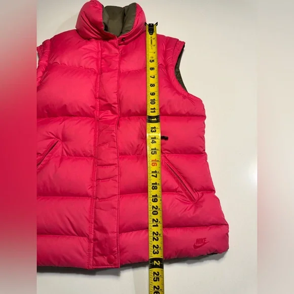 Nike Sportswear 550 Duck Down Reversible Women’s Vest Size Medium Brown/Pink EUC - Picture 13 of 13